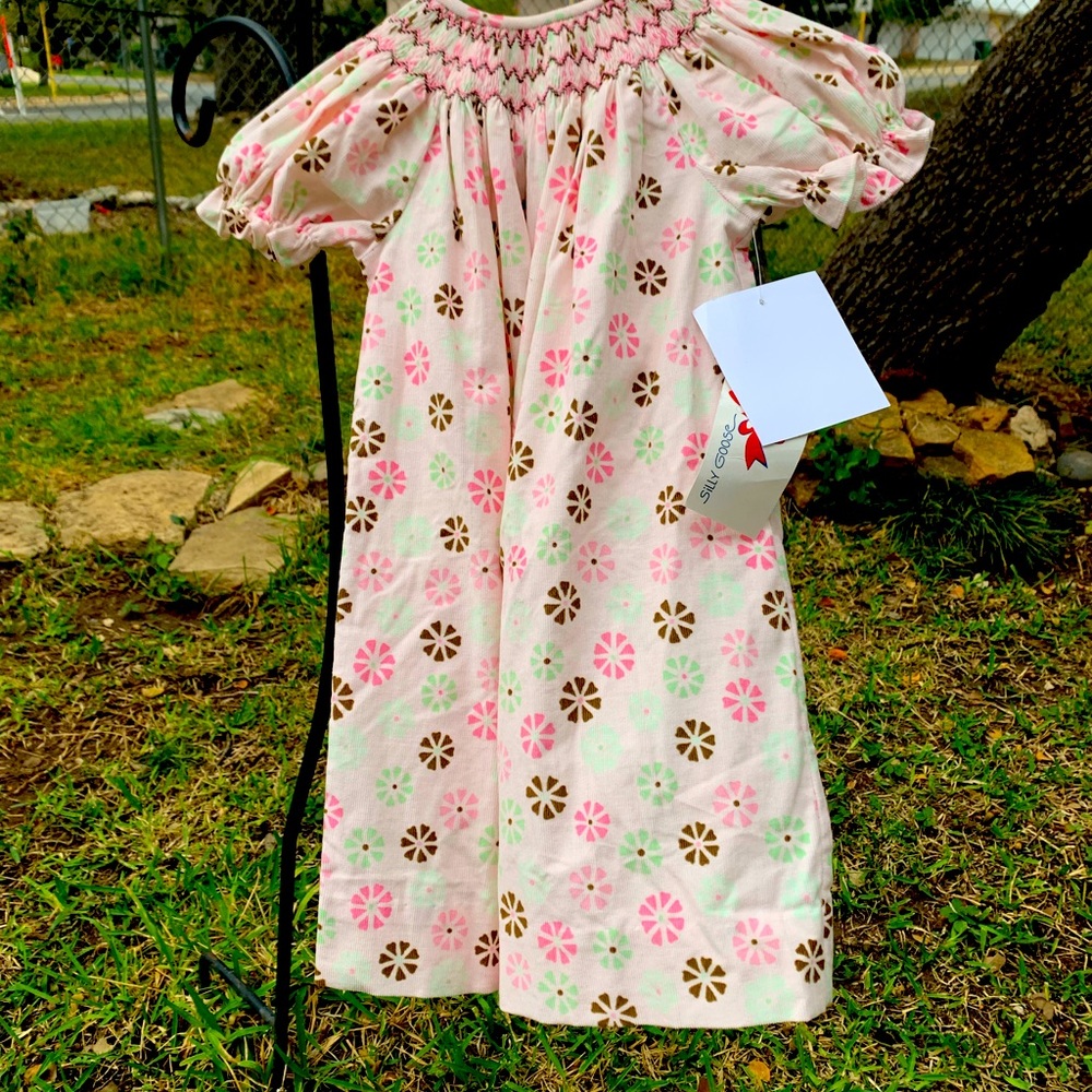 Child’s sweet designer corduroy dress, NWT size 2